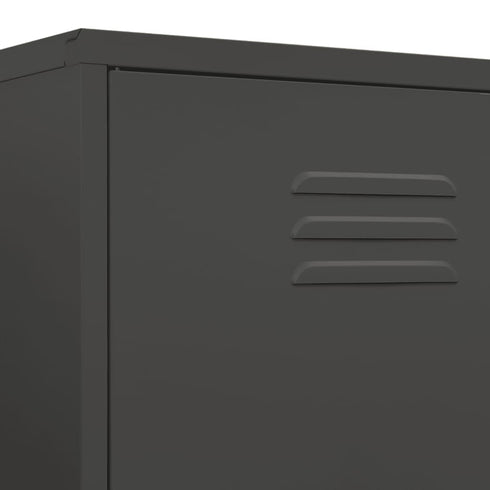 Lady Jillian -  Wardrobe Anthracite 90x50x180 cm Steel
